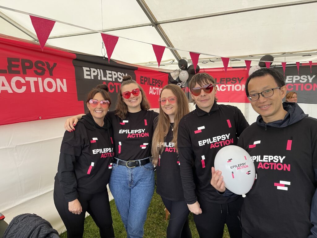 Epilepsy Action volunteers at an event