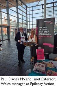 Paul Davies MS and Jan Paterson at the launch of the Seizing Control Wales report at the Senedd