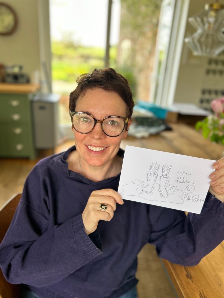 Olivia Colman launches one-of-a-kind merch with Epilepsy Action to raise funds